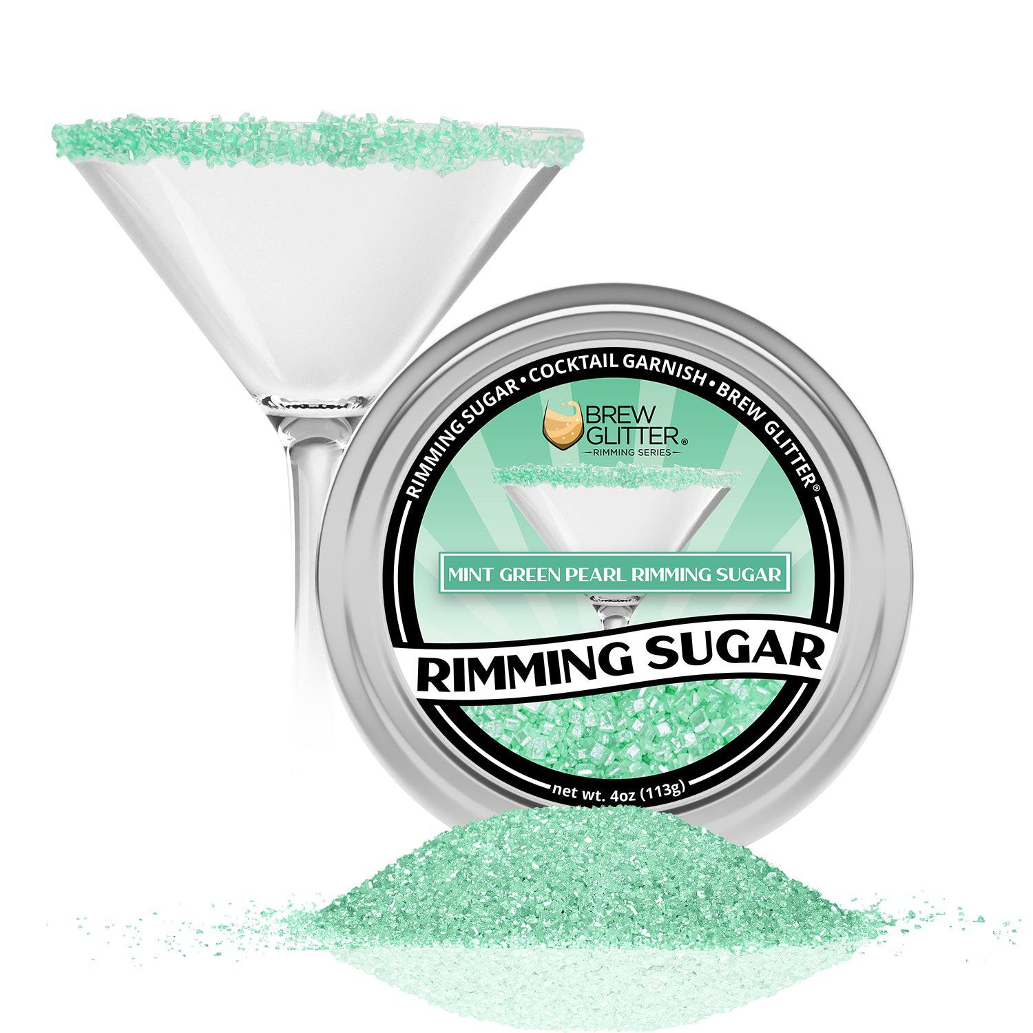 Mint Green Pearl Cocktail Rimming Sugar-Brew Glitter®