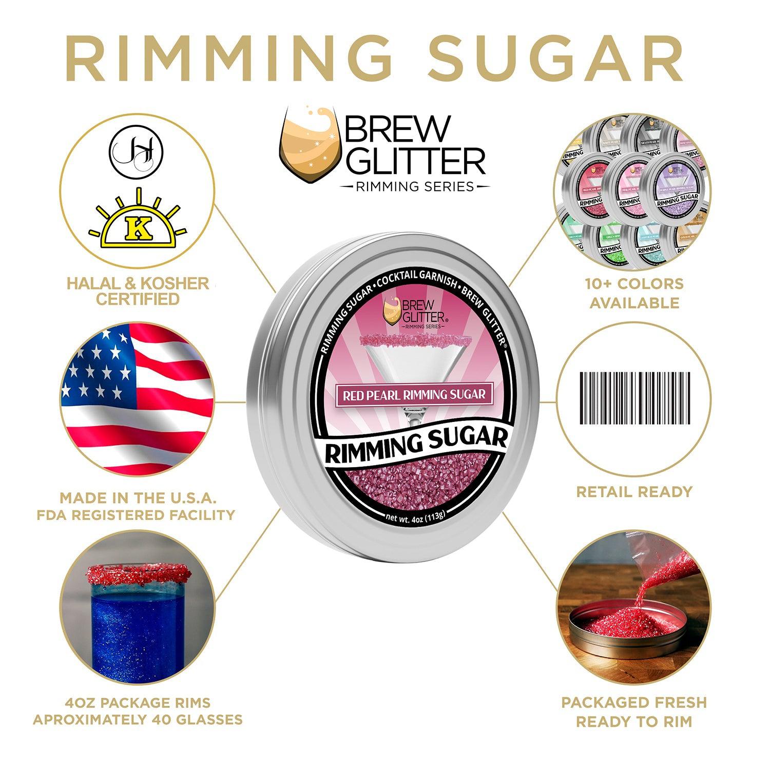 Mixed Multicolored Box by the Case (Cocktail Rimming Sugar)-Brew Glitter®