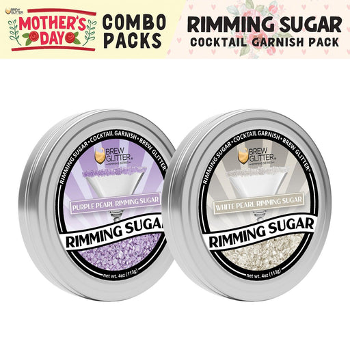 Mother's Day Cocktail Rimming Sugar Combo Kiss Pack (2PC SET)-Brew Glitter®