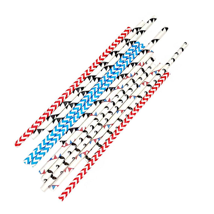 Moustache Party Mix Stirring Straws | Bulk Sizes-Brew Glitter®