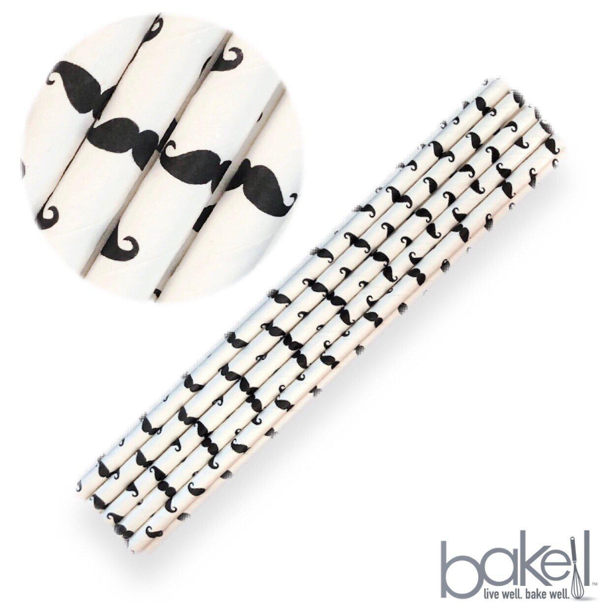Moustache Print Stirring Straws-Brew Glitter®
