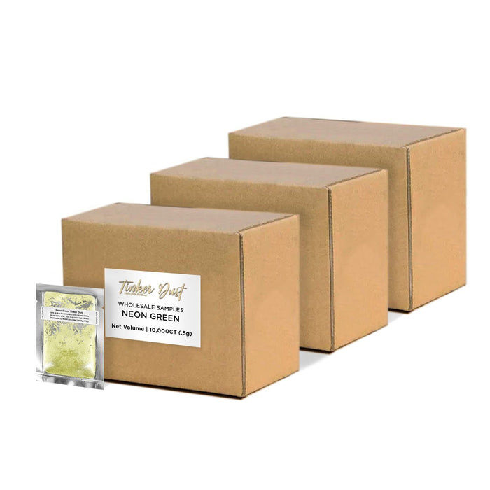 Neon Green Tinker Dust Sample Packs by the Case-Brew Glitter®