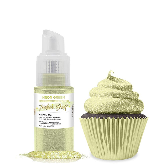 Neon Green Tinker Dust Spray Pump by the Case | Private Label-Brew Glitter®