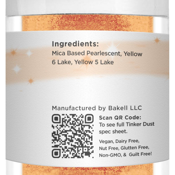Neon Orange Tinker Dust Food Grade Edible Glitter | Bulk Sizes-Brew Glitter®