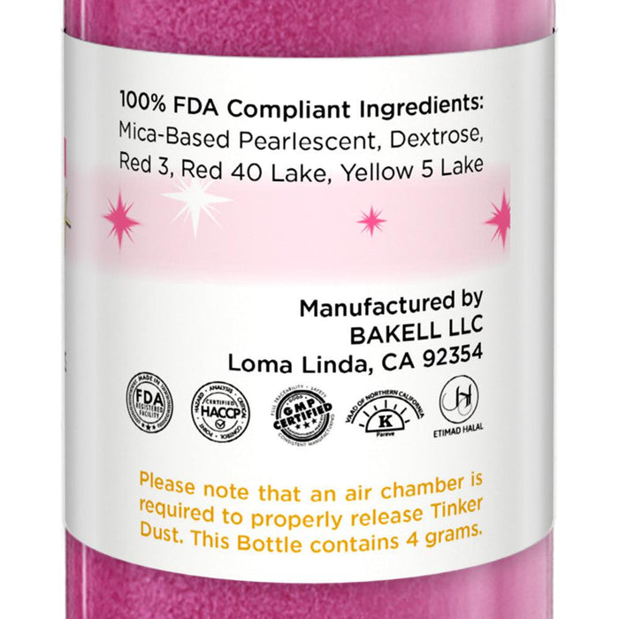 Neon Pink Edible Glitter Spray 4g Pump | Tinker Dust®-Brew Glitter®