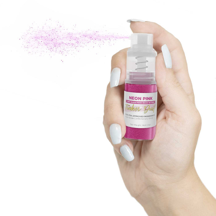 Neon Pink Tinker Dust® 4g Spray Pump | Wholesale Glitter-Brew Glitter®
