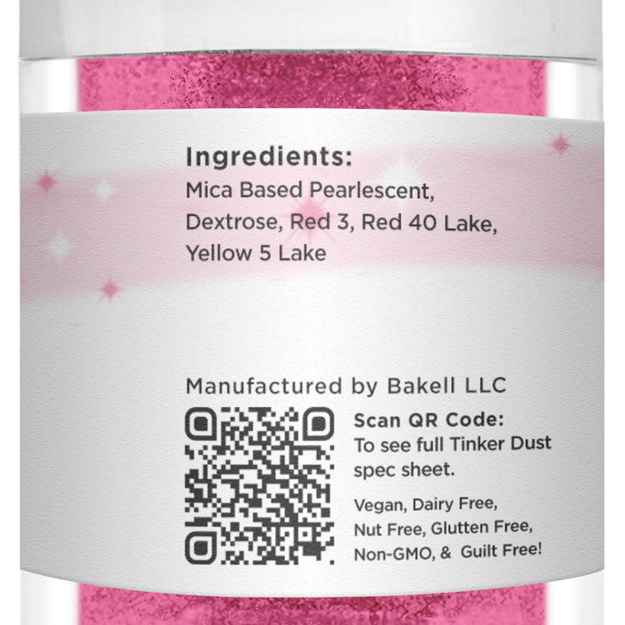 Neon Pink Tinker Dust Food Grade Edible Glitter | Bulk Sizes-Brew Glitter®