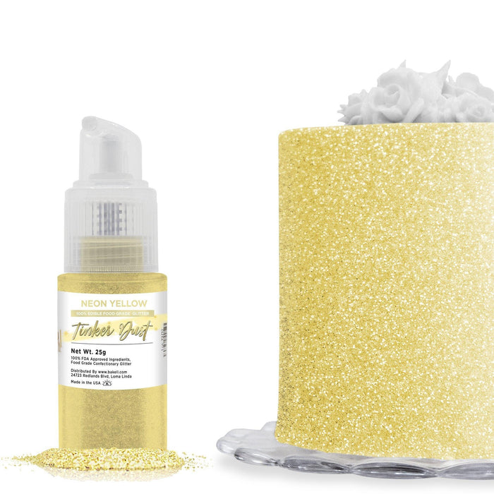 Neon Yellow Tinker Dust Spray Pump by the Case | Private Label-Brew Glitter®