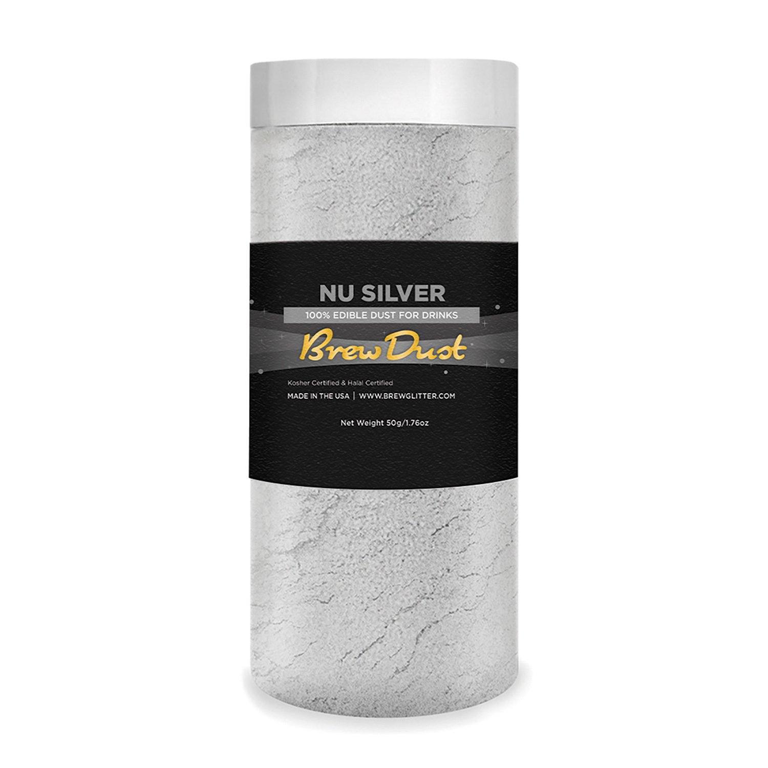 Nu Super Silver Edible Brew Dust | Bulk Sizes-Brew Glitter®