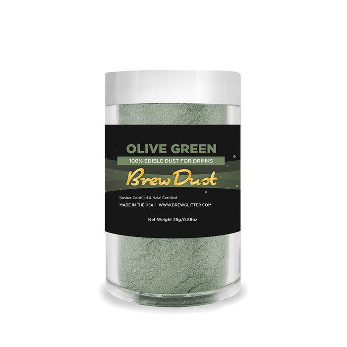 Olive Green Edible Brew Dust | Bulk Sizes-Brew Glitter®