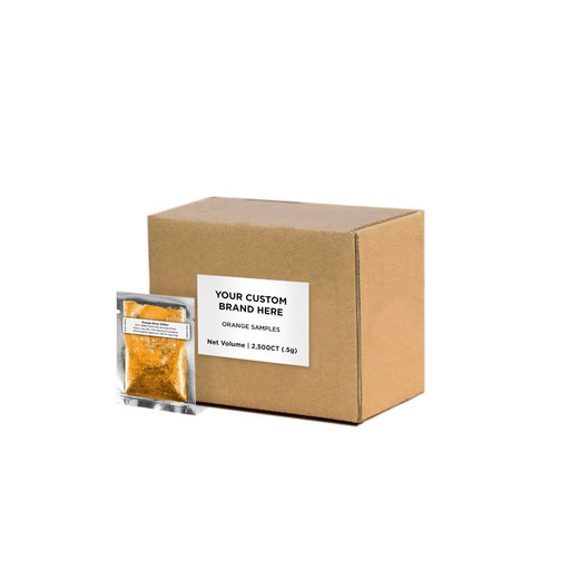 Orange Brew Glitter Sample Packs by the Case | Private Label-Brew Glitter®