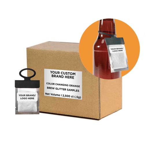 Orange Color Changing Brew Glitter® Necker | Private Label-Brew Glitter®