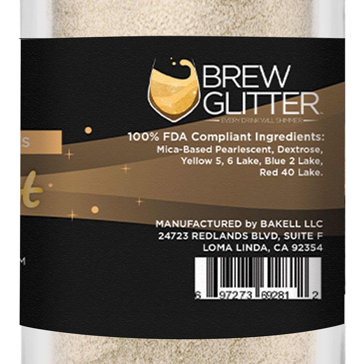 Pale Gold Edible Pearlized Brew Dust | Bulk Sizes-Brew Glitter®