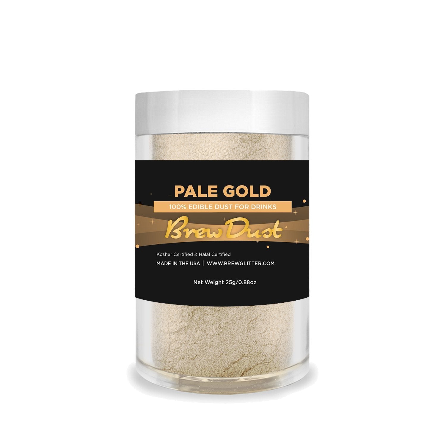Pale Gold Edible Pearlized Brew Dust | Bulk Sizes-Brew Glitter®
