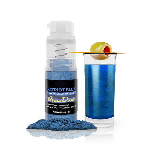 Patriot Blue Edible Brew Dust | Mini Spray Pump-Brew Glitter®