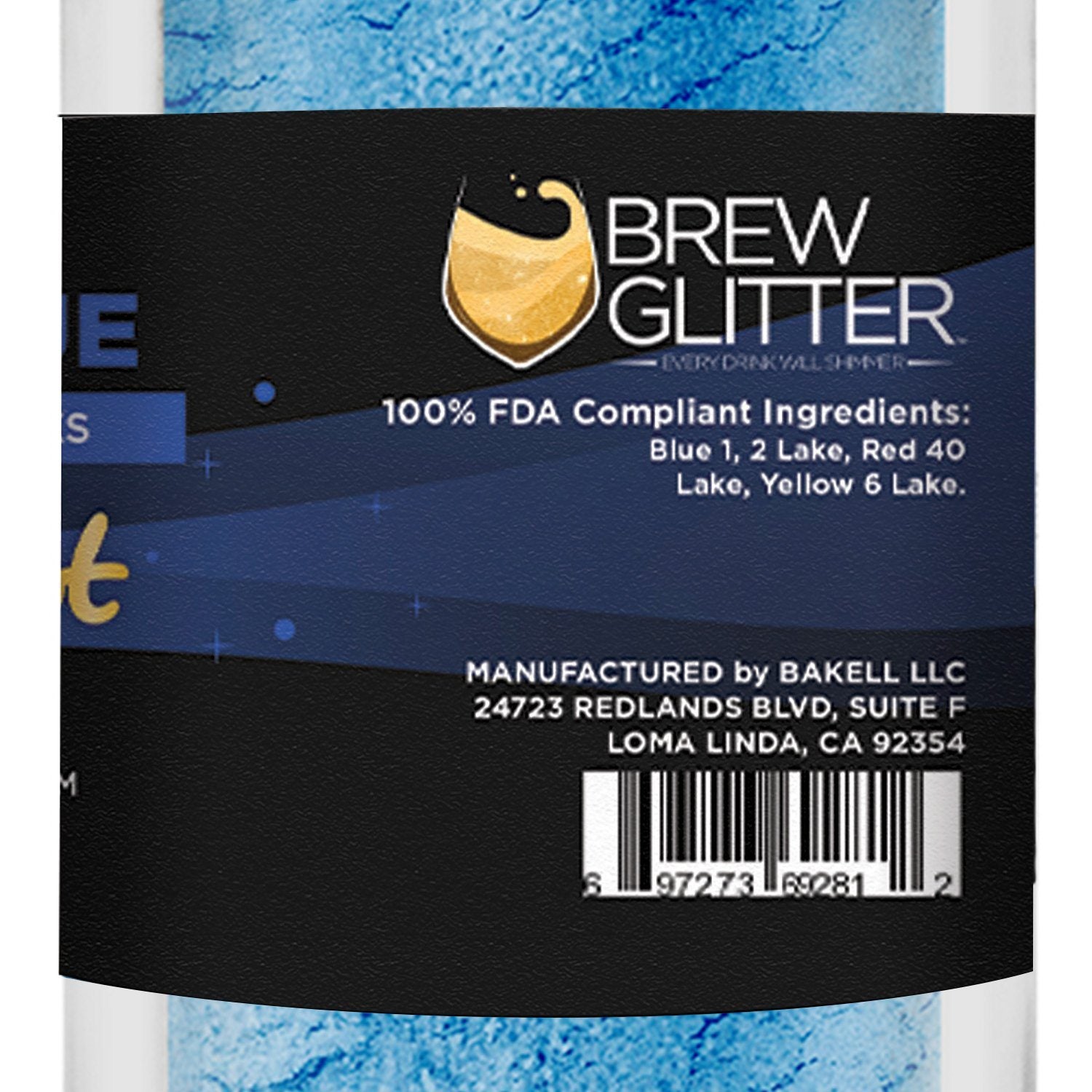 Patriot Blue Edible Pearlized Brew Dust | Bulk Sizes-Brew Glitter®