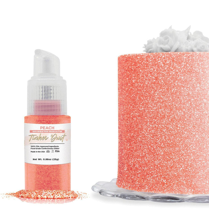 Peach Tinker Dust Edible Glitter Spray Pump-Brew Glitter®