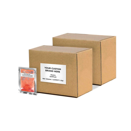Peach Tinker Dust Sample Packs by the Case | Private Label-Brew Glitter®