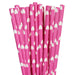 Pink and White Heart Polka Dot Stirring Straws-Brew Glitter®