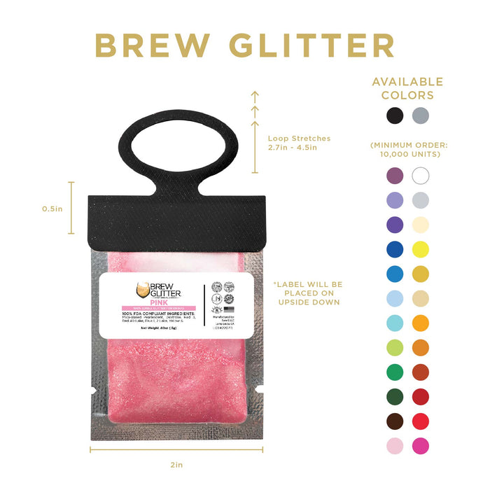 Pink Brew Glitter® Necker | Wholesale-Brew Glitter®