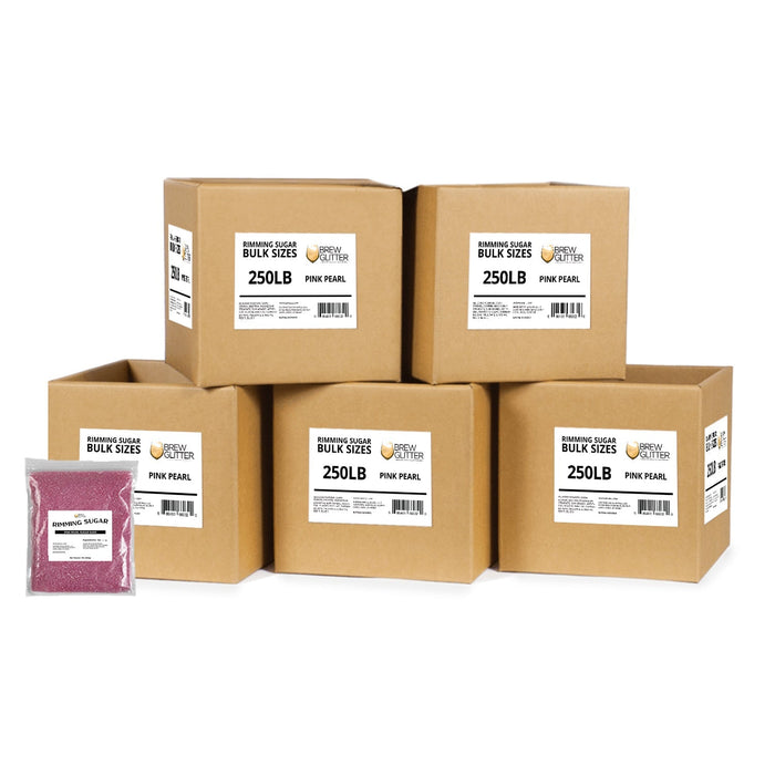 Pink Pearl Cocktail Rimming Sugar | Bulk Sizes-Brew Glitter®