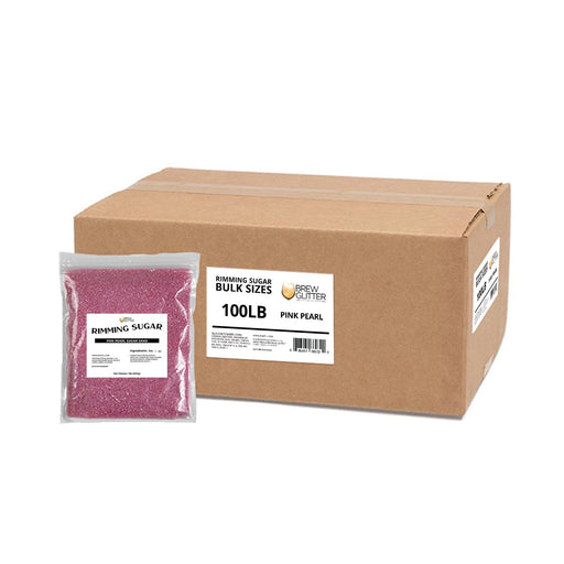 Pink Pearl Cocktail Rimming Sugar | Bulk Sizes-Brew Glitter®