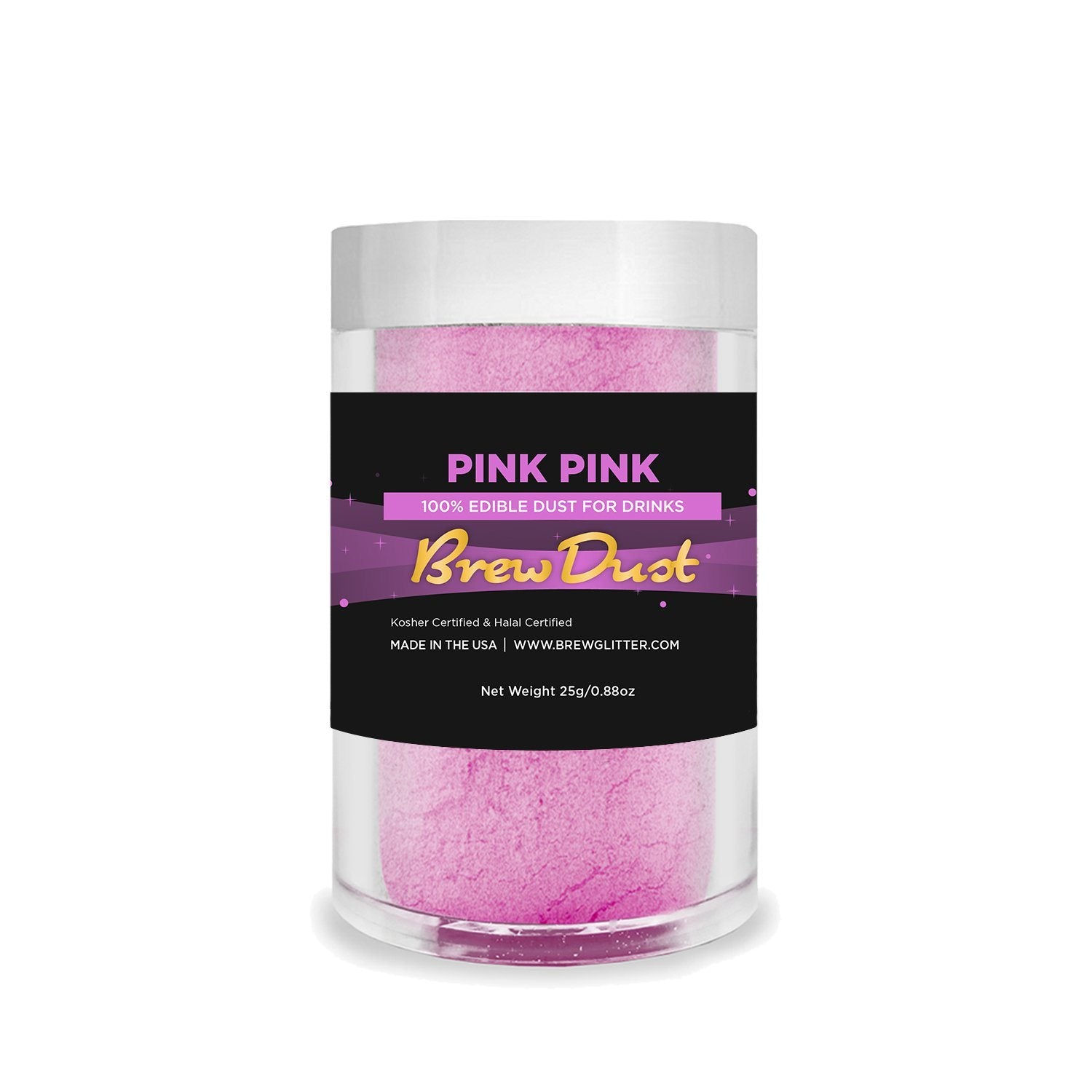 Pink Pink Edible Pearlized Brew Dust | Bulk Sizes-Brew Glitter®