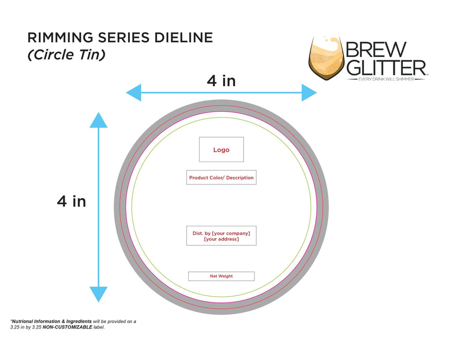 Plain Rimming Salt | Private Label (48 units per/case)-Brew Glitter®