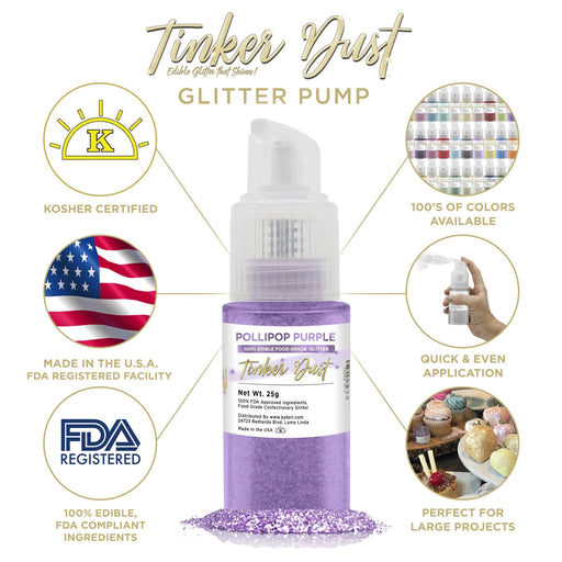 Pollipop Purple Tinker Dust Spray Pump by the Case | Private Label-Brew Glitter®