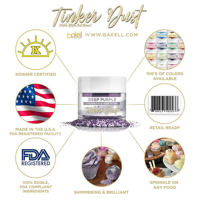 Purple & Black Glitter Football Team Colors (2 PC Set)-Brew Glitter®