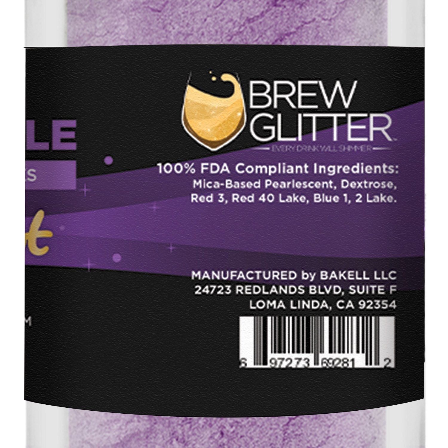 Purple Purple Edible Pearlized Brew Dust | Bulk Sizes-Brew Glitter®