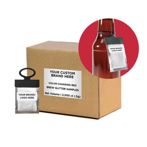 Red Color Changing Brew Glitter® Necker | Private Label-Brew Glitter®