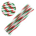 Red & Green Striped Stirring Straws-Brew Glitter®