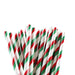 Red & Green Striped Stirring Straws-Brew Glitter®