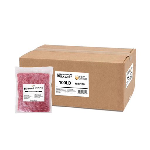 Red Pearl Cocktail Rimming Sugar | Bulk Sizes-Brew Glitter®