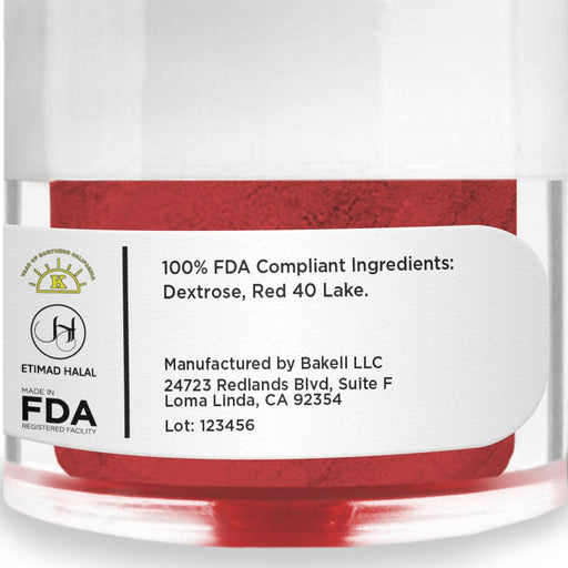 Red Petal Dust Food Coloring Powder | 4 Gram Jar-Brew Glitter®