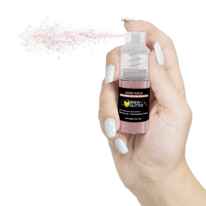 Rose Gold Brew Glitter | | Mini Pump Wholesale by the Case-Brew Glitter®
