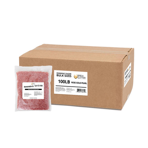 Rose Gold Pearl Cocktail Rimming Sugar | Bulk Sizes-Brew Glitter®
