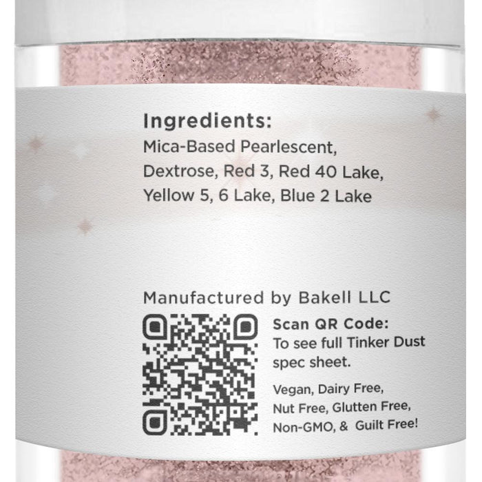 Rose Gold Tinker Dust Food Grade Edible Glitter | Bulk Sizes-Brew Glitter®