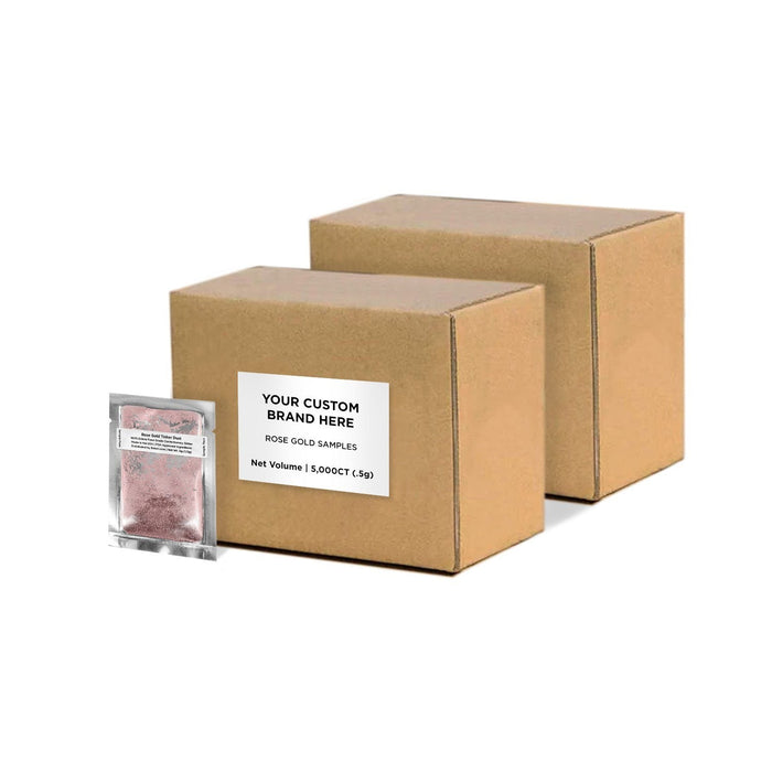 Rose Gold Tinker Dust Sample Packs by the Case | Private Label-Brew Glitter®