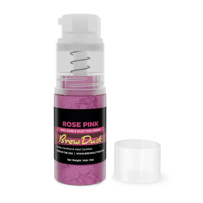 Rose Pink Edible Brew Dust | Mini Spray Pump-Brew Glitter®