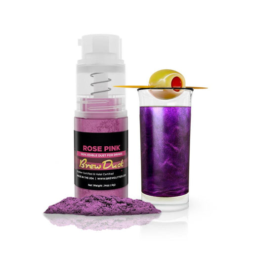 Rose Pink Edible Brew Dust | Mini Spray Pump-Brew Glitter®