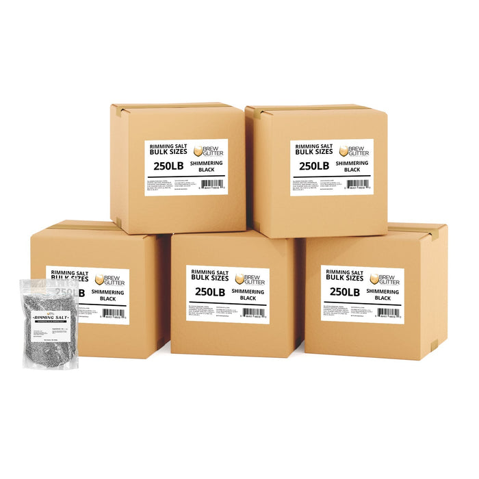 Shimmering Black Rimming Salt | Bulk Sizes-Brew Glitter®