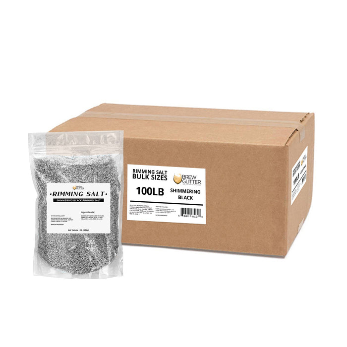 Shimmering Black Rimming Salt | Bulk Sizes-Brew Glitter®