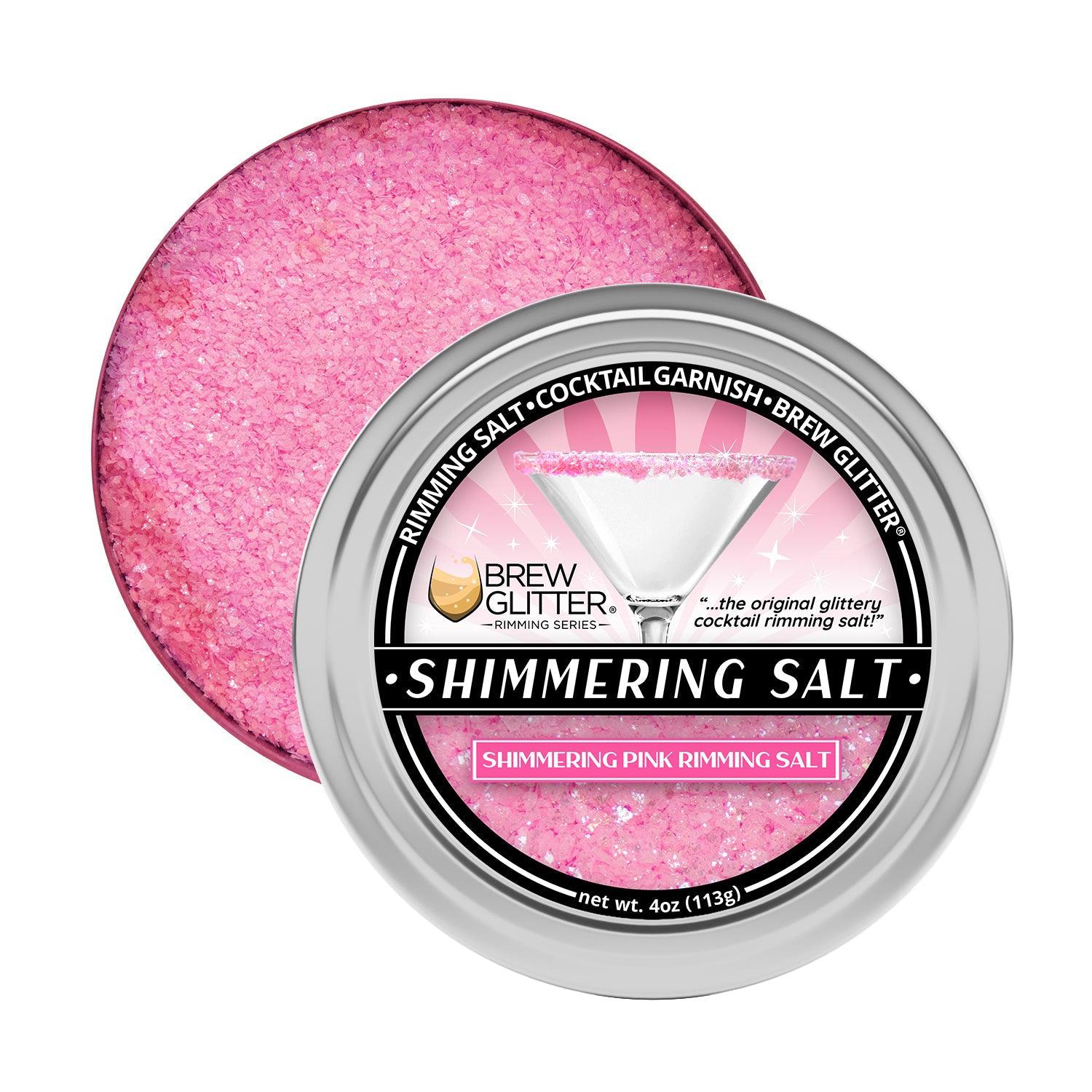 Shimmering Pink Cocktail Rimming Salt-Brew Glitter®