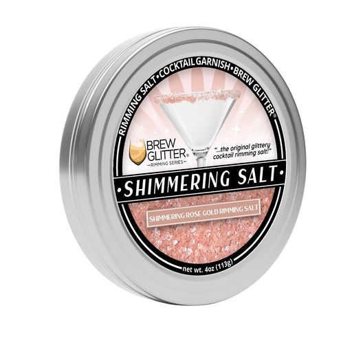 Shimmering Rose Gold Cocktail Rimming Salt-Brew Glitter®