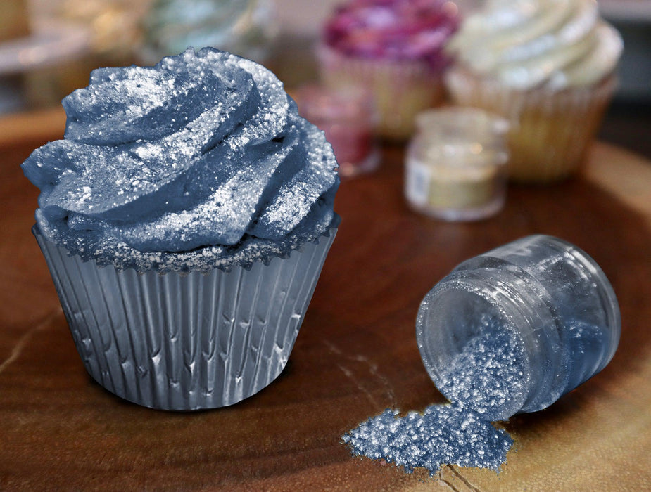Silver & Blue Glitter Football Team Colors (2 PC Set)-Brew Glitter®