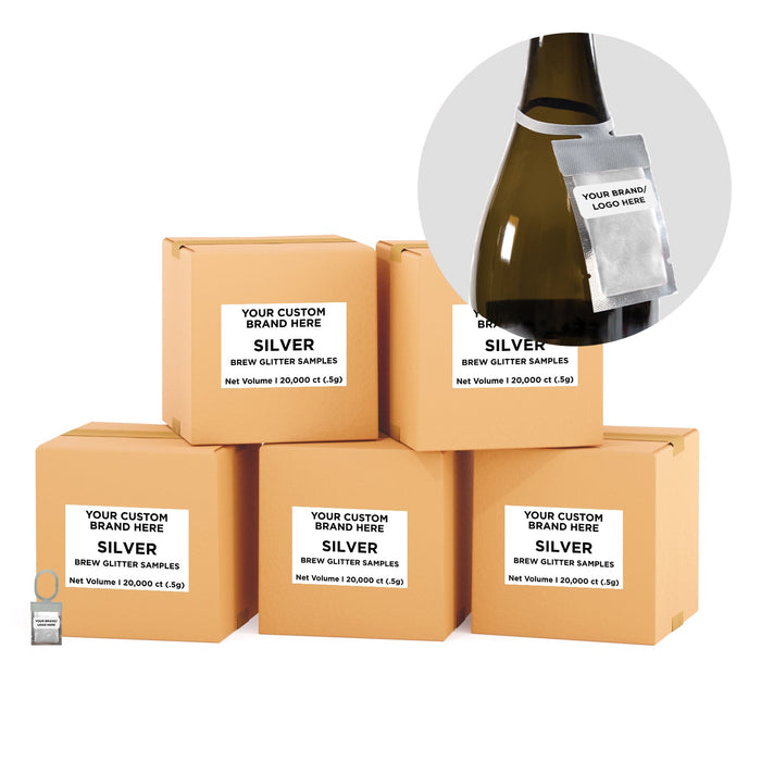 Silver Brew Glitter® Necker | Private Label-Brew Glitter®