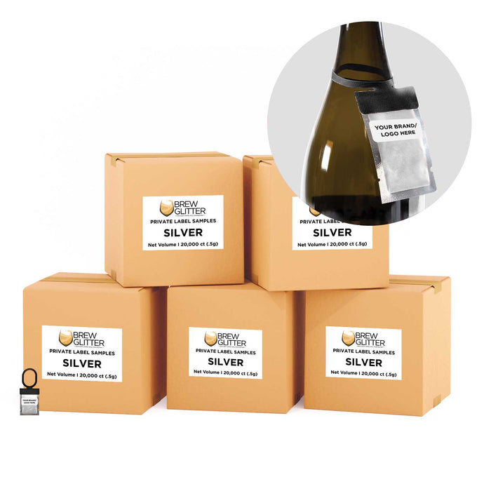 Silver Brew Glitter® Necker | Private Label-Brew Glitter®