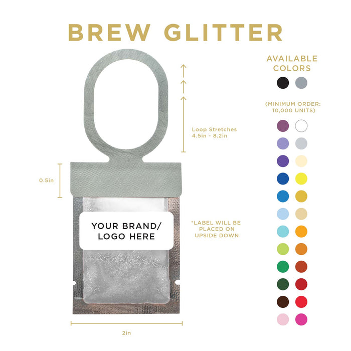 Silver Brew Glitter® Necker | Private Label-Brew Glitter®